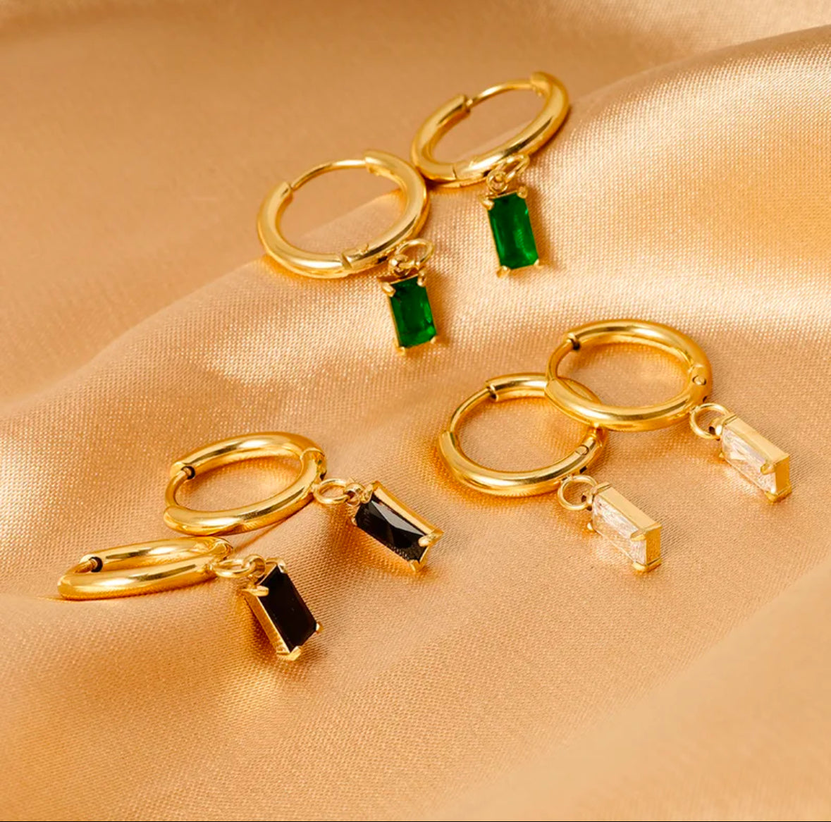 Emerald Drop Earrings