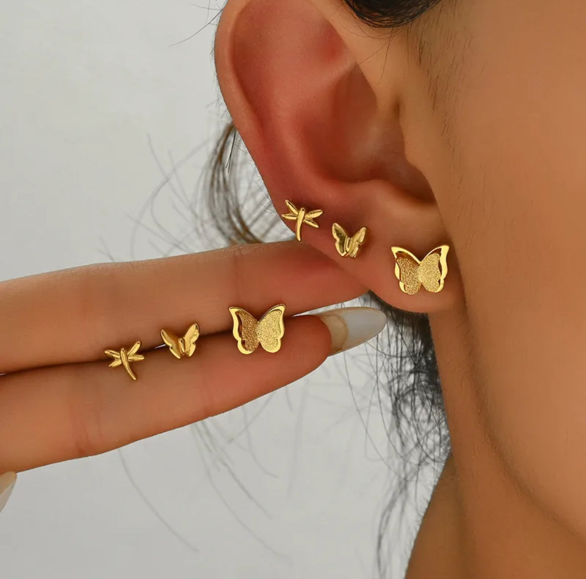 Butterfly Earrings Set