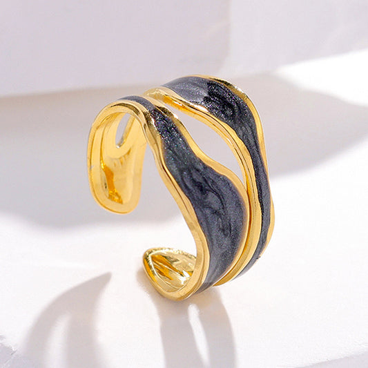 Onyx Open Ring