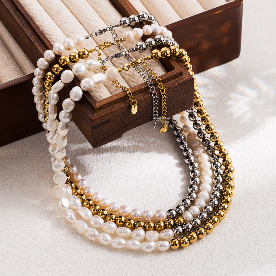 Gravitas & Pearl Necklace
