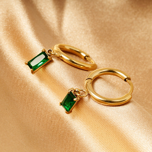 Emerald Drop Earrings