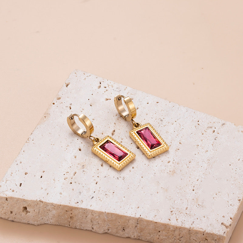 Blush Drop Earrings